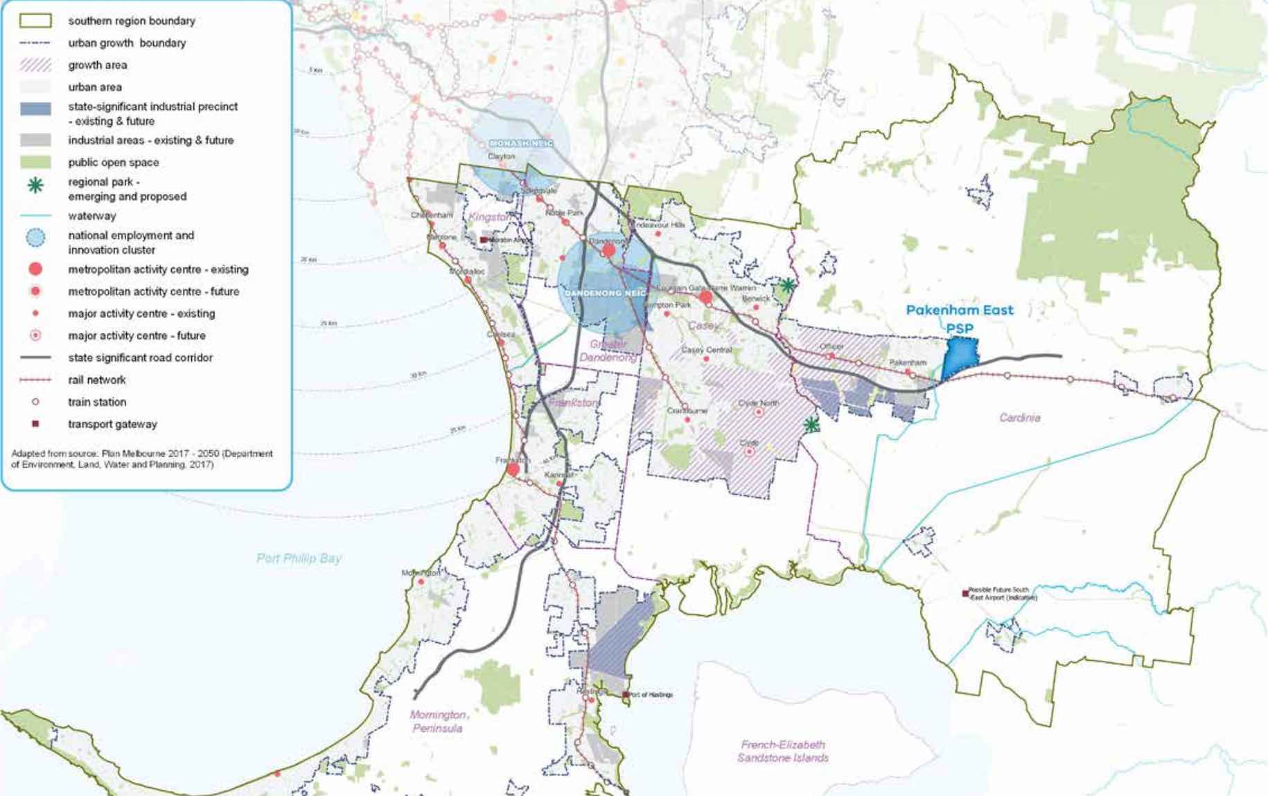  Pakenham East Precinct Structure Plan - Locaiton map